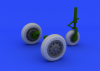 Eduard 632045 F-104 undercarriage wheels early 1/32 ITALERI